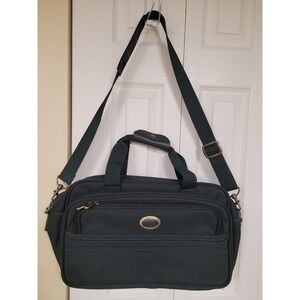 Atlantic Dark Green Travel Carry On Bag Messenger Shoulder Strap Briefcase